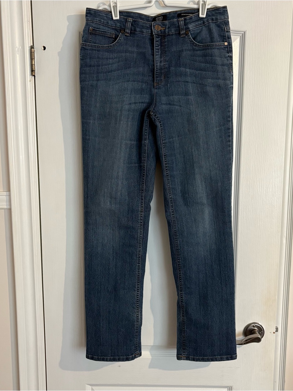 Jones New York Women’s Straight Leg Jeans in Dark Blue